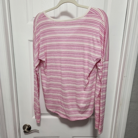 Pink Striped Long Sleeve Top - Picture 2 of 4